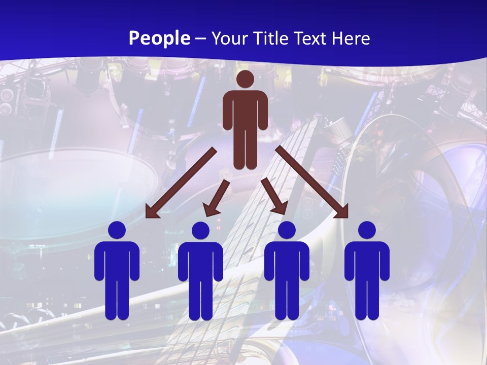 Messy Trumpet Rock PowerPoint Template