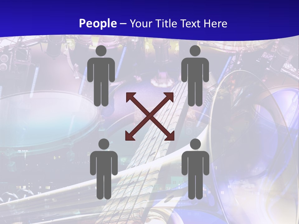 Messy Trumpet Rock PowerPoint Template