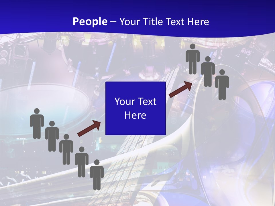 Messy Trumpet Rock PowerPoint Template