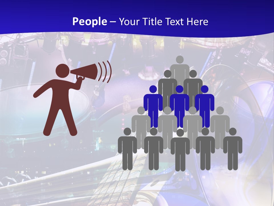 Messy Trumpet Rock PowerPoint Template