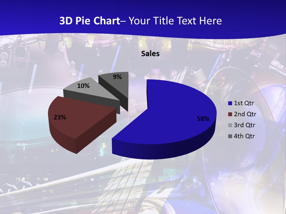 Messy Trumpet Rock PowerPoint Template
