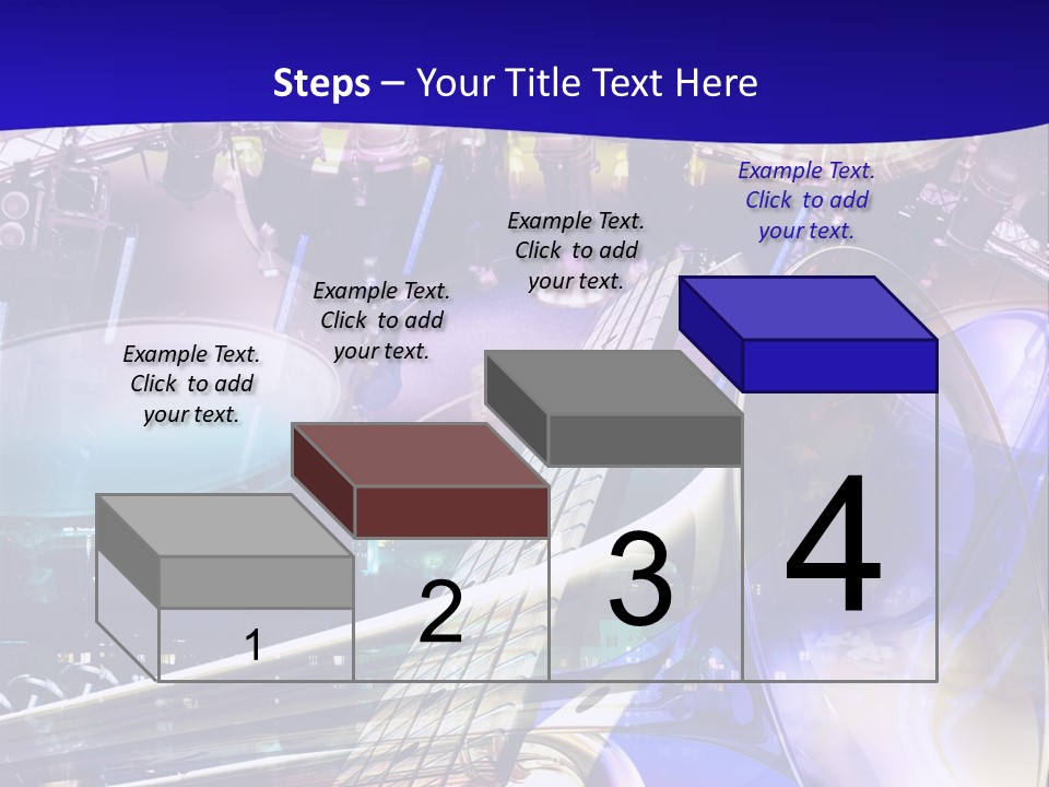 Messy Trumpet Rock PowerPoint Template