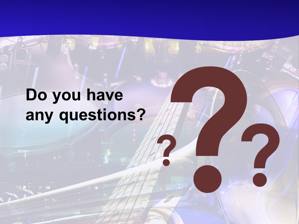 Messy Trumpet Rock PowerPoint Template