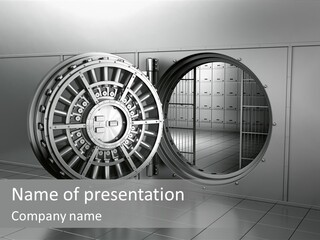 Finance Metallic Render PowerPoint Template