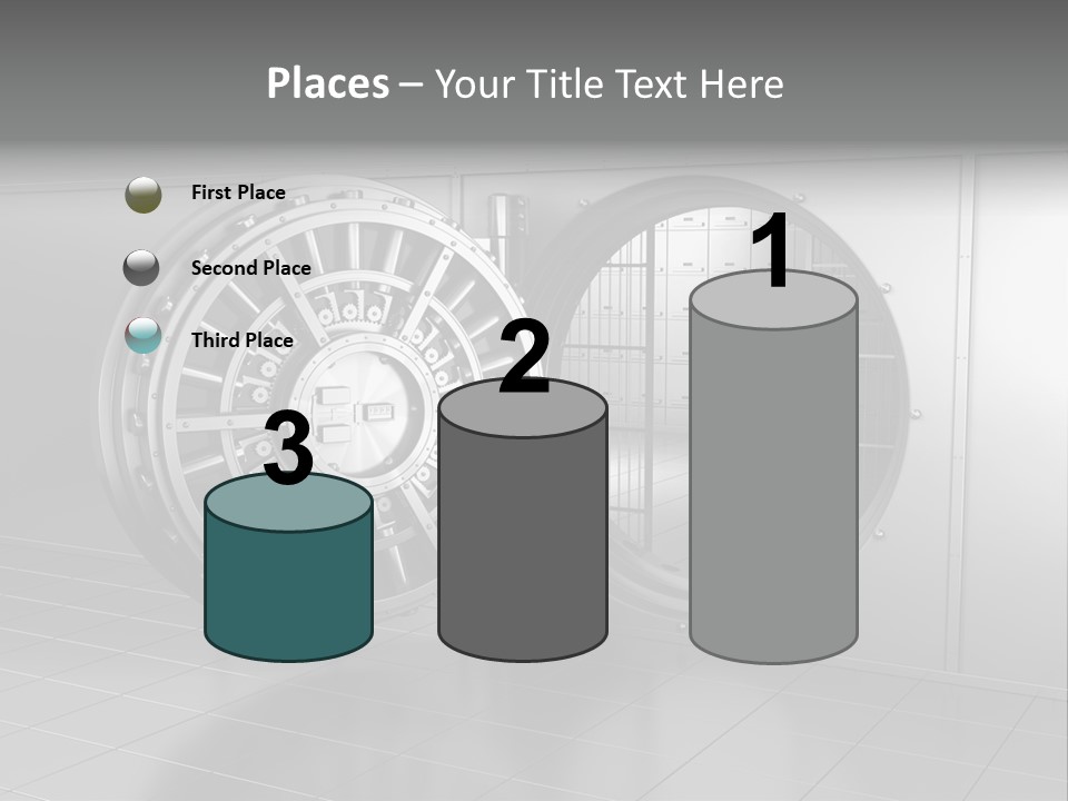 Finance Metallic Render PowerPoint Template