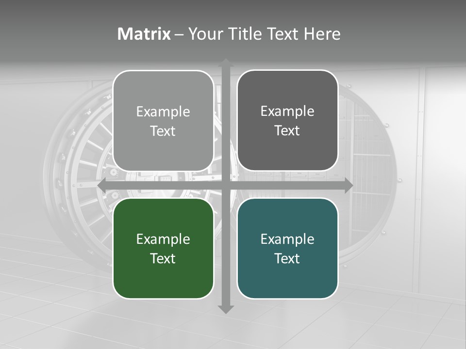 Finance Metallic Render PowerPoint Template