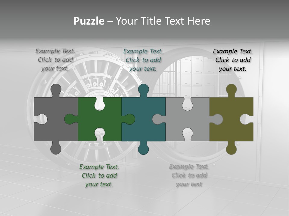 Finance Metallic Render PowerPoint Template