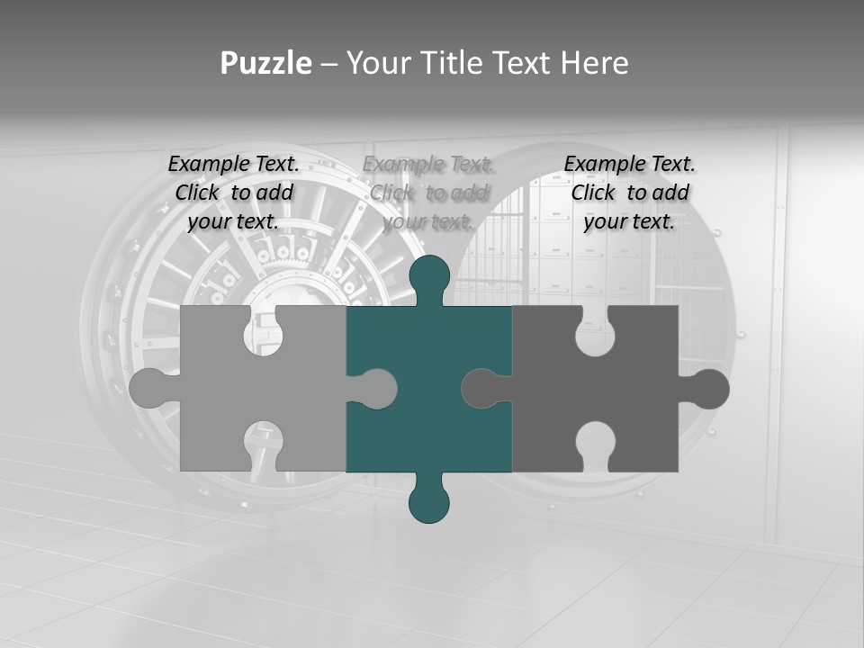 Finance Metallic Render PowerPoint Template