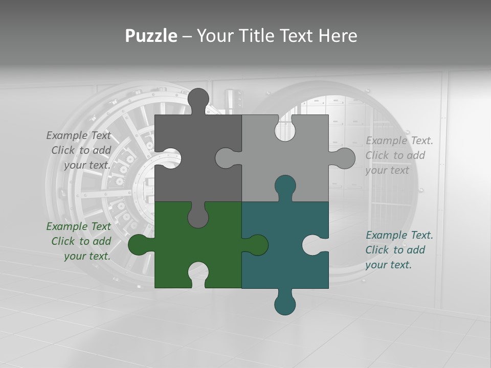 Finance Metallic Render PowerPoint Template