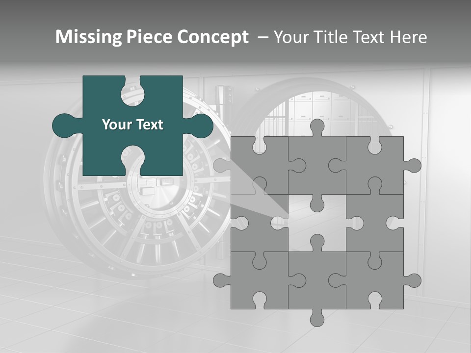 Finance Metallic Render PowerPoint Template