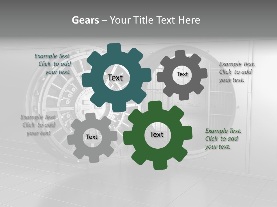 Finance Metallic Render PowerPoint Template