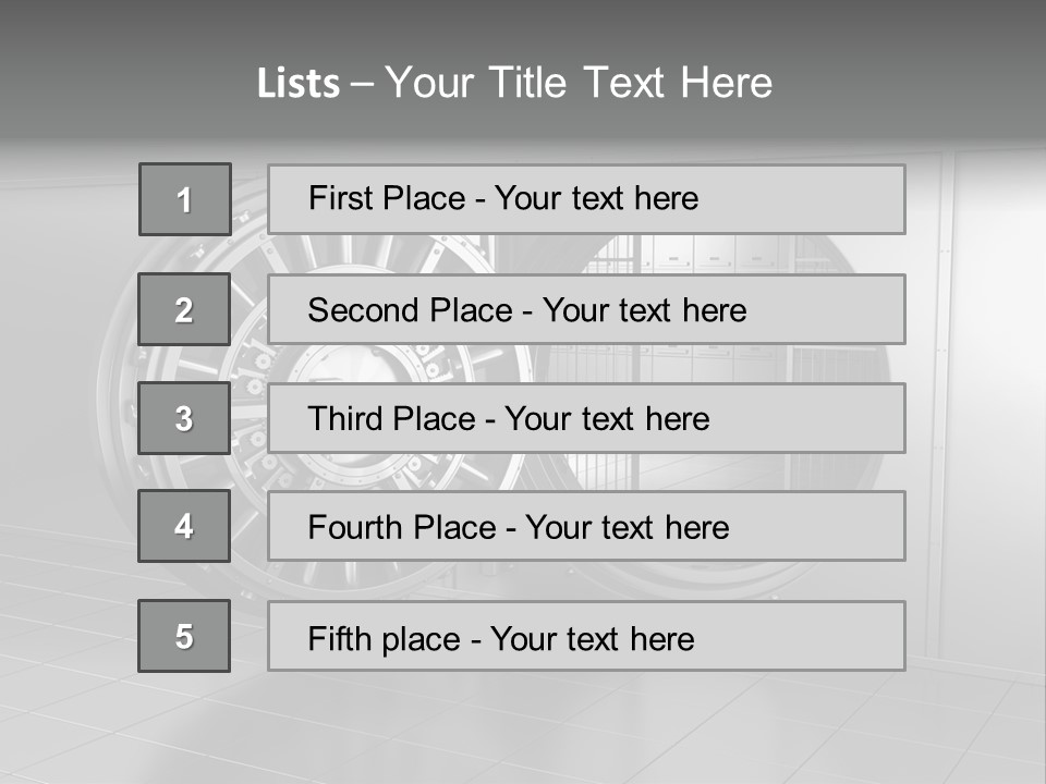 Finance Metallic Render PowerPoint Template