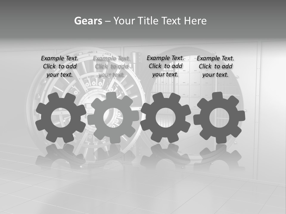 Finance Metallic Render PowerPoint Template