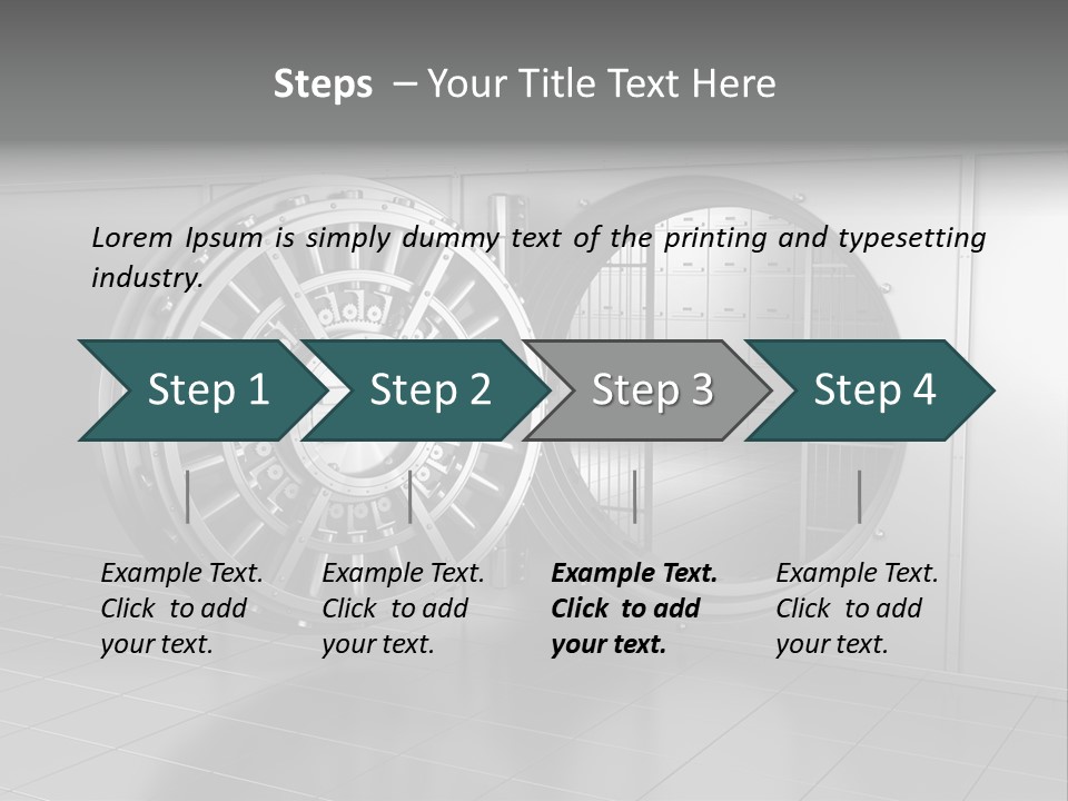 Finance Metallic Render PowerPoint Template