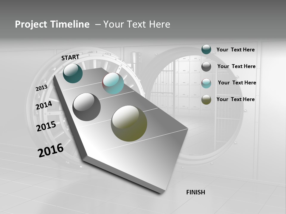 Finance Metallic Render PowerPoint Template