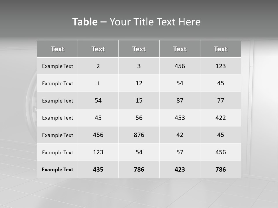 Finance Metallic Render PowerPoint Template