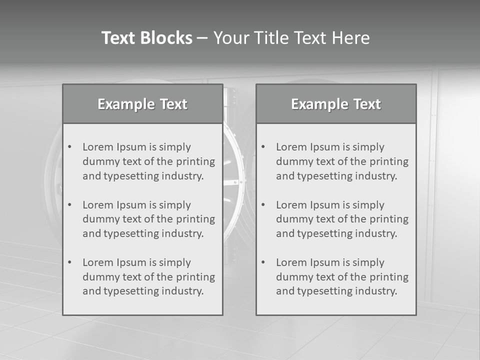 Finance Metallic Render PowerPoint Template