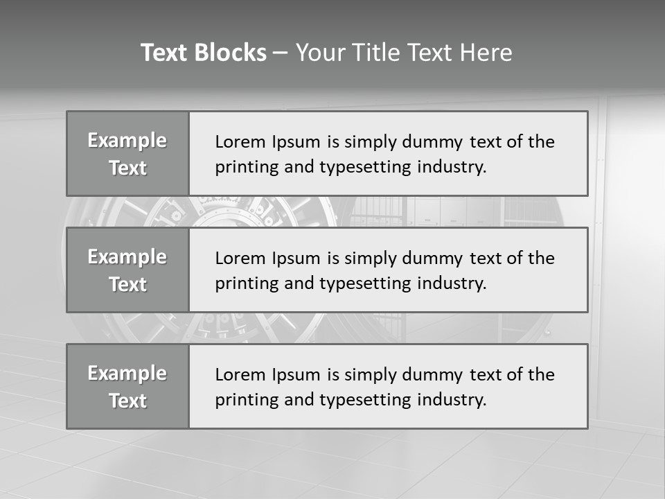 Finance Metallic Render PowerPoint Template
