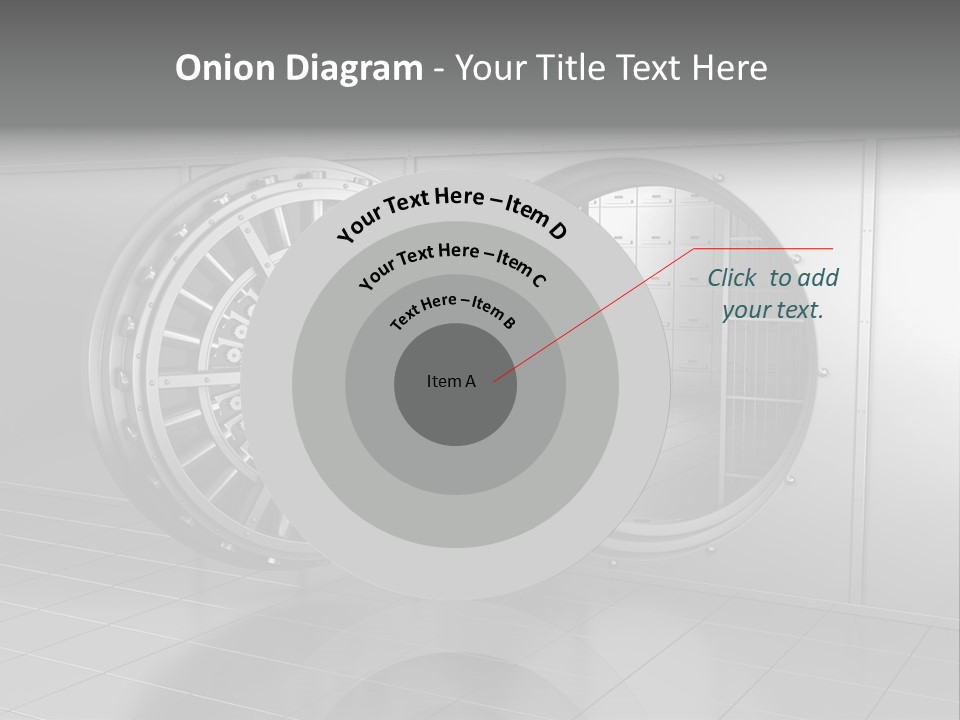 Finance Metallic Render PowerPoint Template