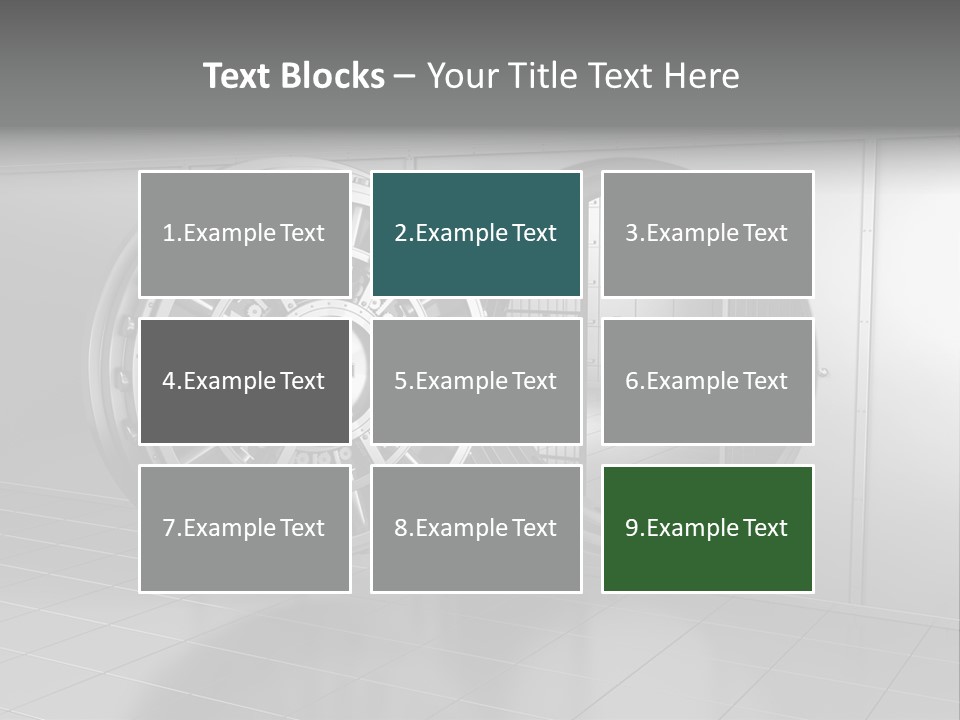 Finance Metallic Render PowerPoint Template