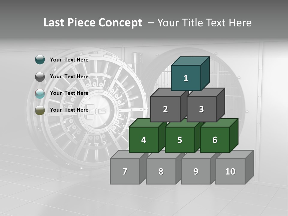 Finance Metallic Render PowerPoint Template