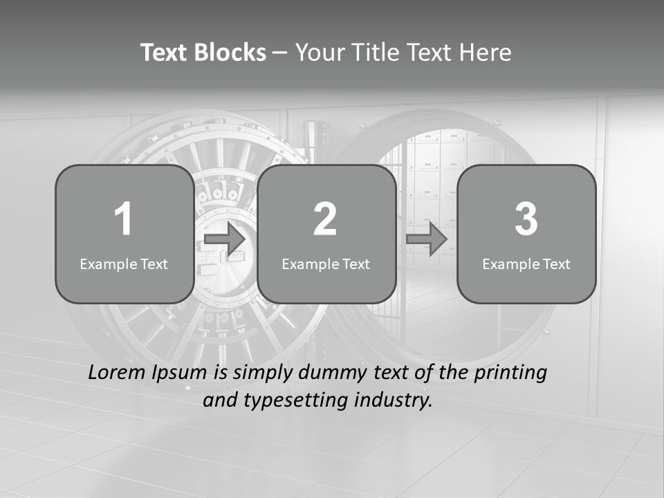 Finance Metallic Render PowerPoint Template