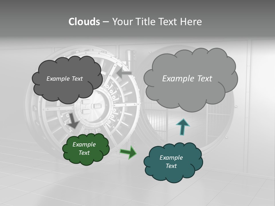 Finance Metallic Render PowerPoint Template