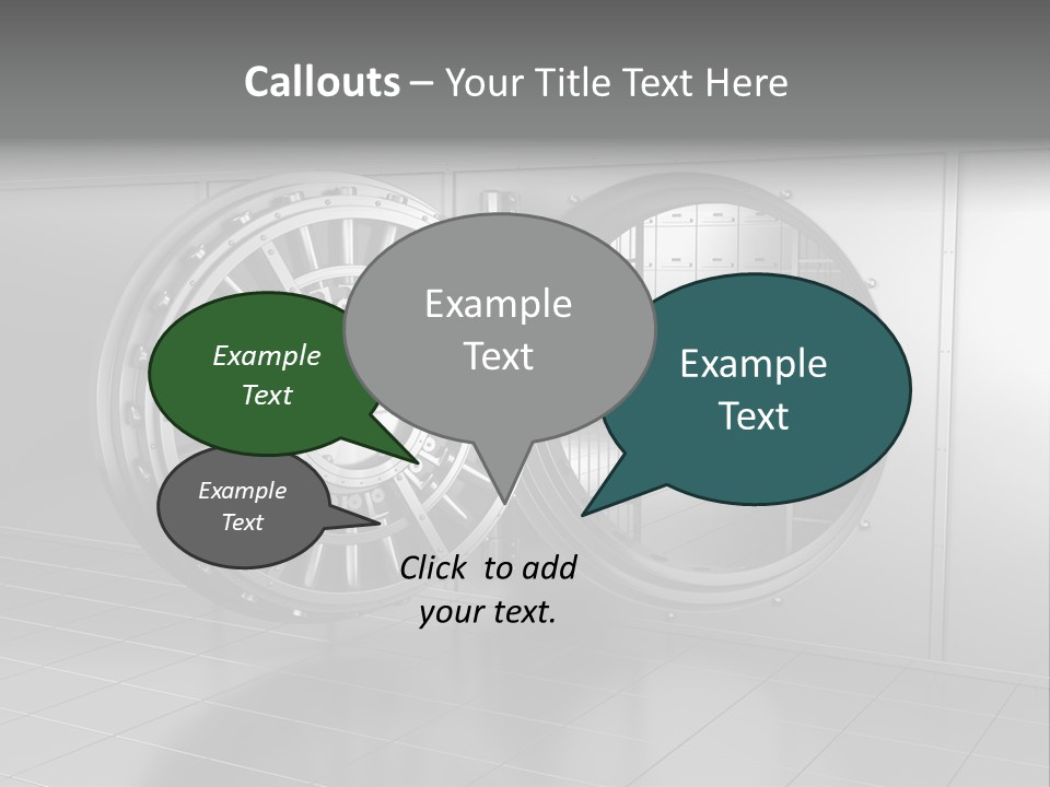 Finance Metallic Render PowerPoint Template