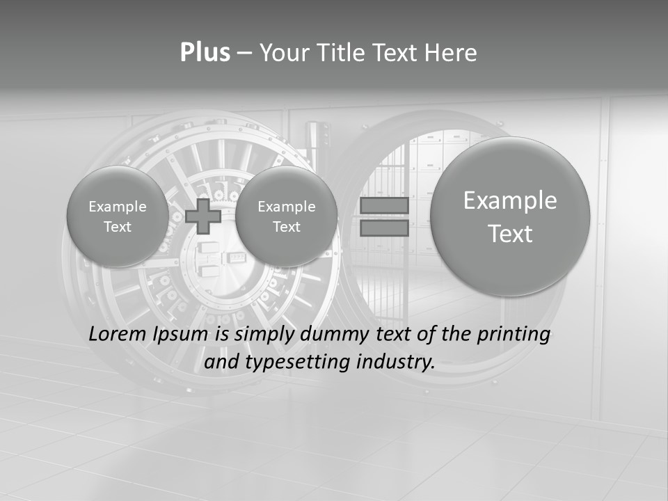 Finance Metallic Render PowerPoint Template