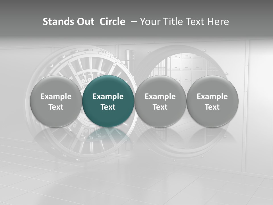 Finance Metallic Render PowerPoint Template