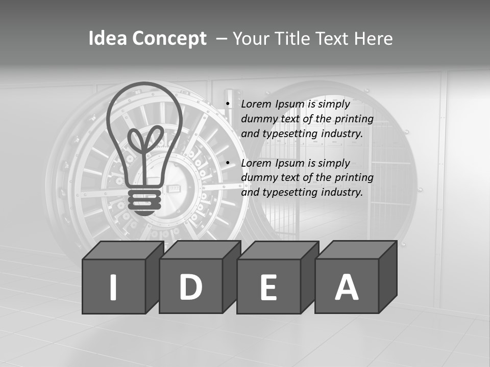 Finance Metallic Render PowerPoint Template