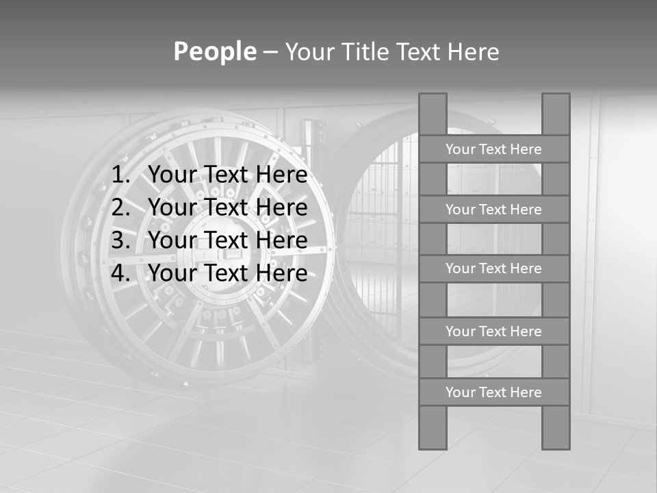 Finance Metallic Render PowerPoint Template