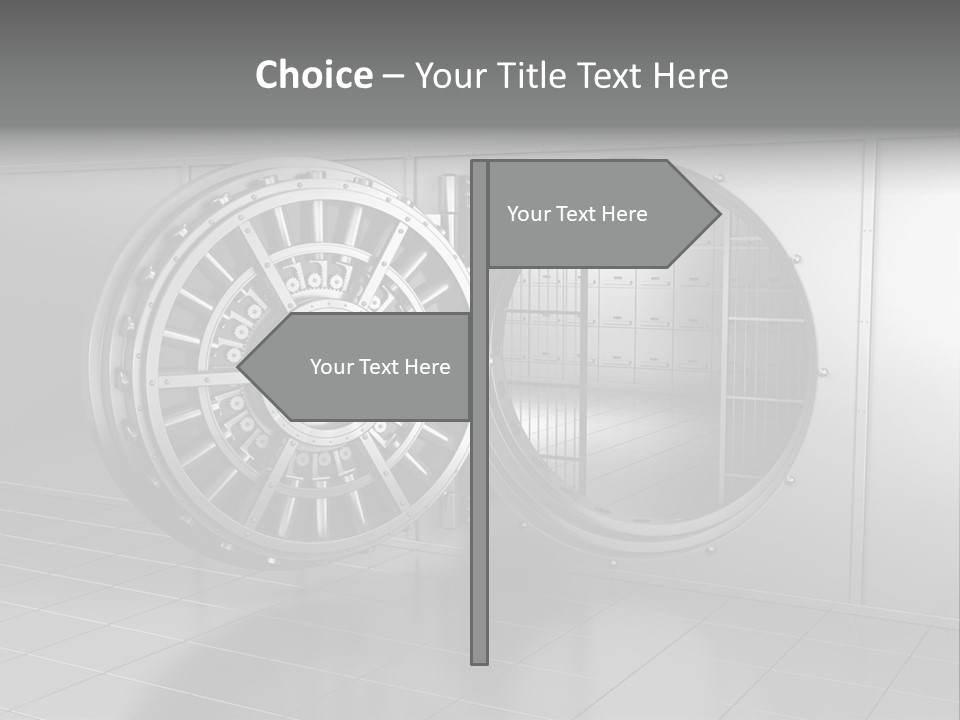 Finance Metallic Render PowerPoint Template