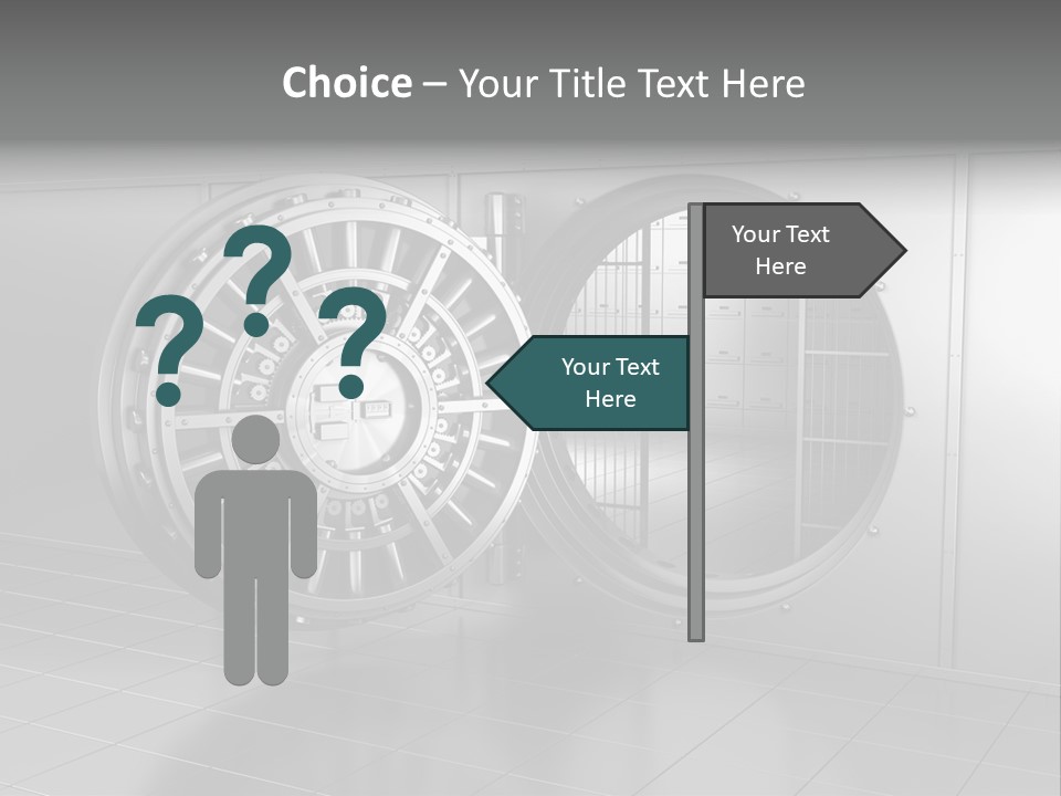 Finance Metallic Render PowerPoint Template