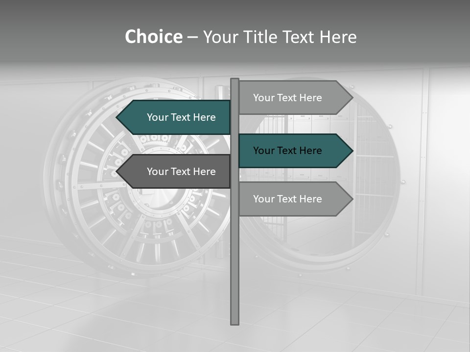Finance Metallic Render PowerPoint Template