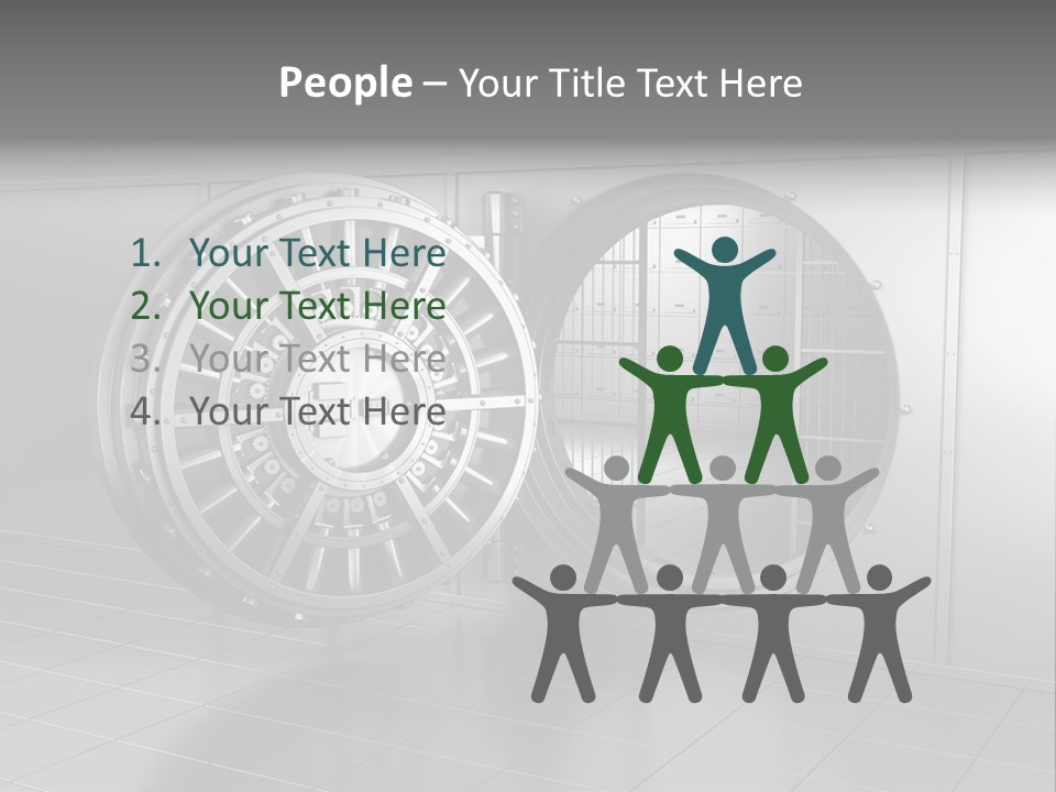 Finance Metallic Render PowerPoint Template