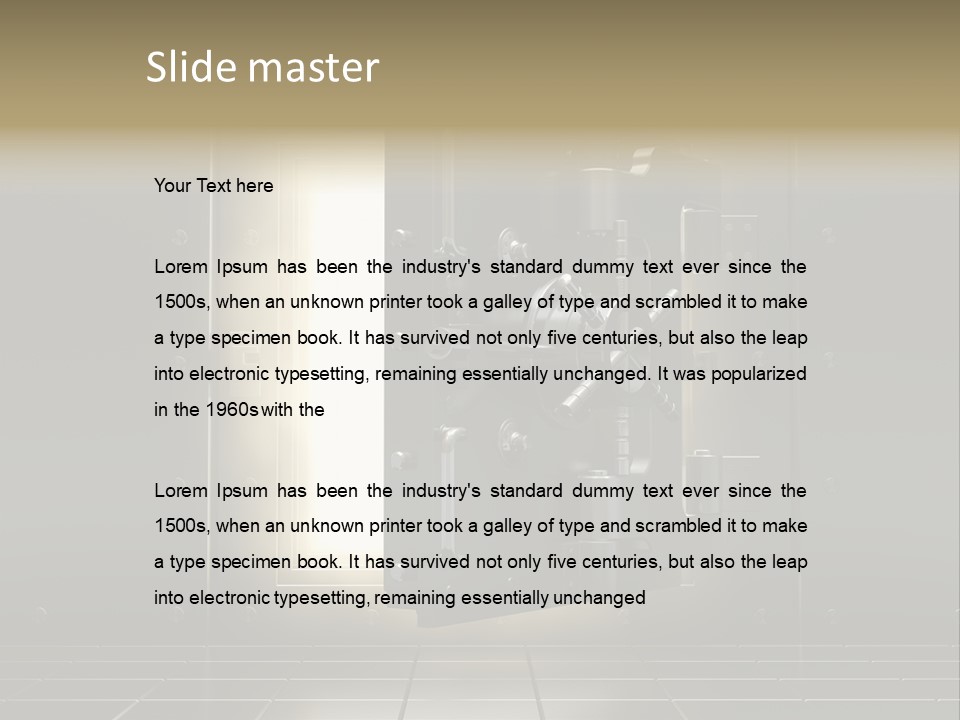 Safety Light Valuables PowerPoint Template