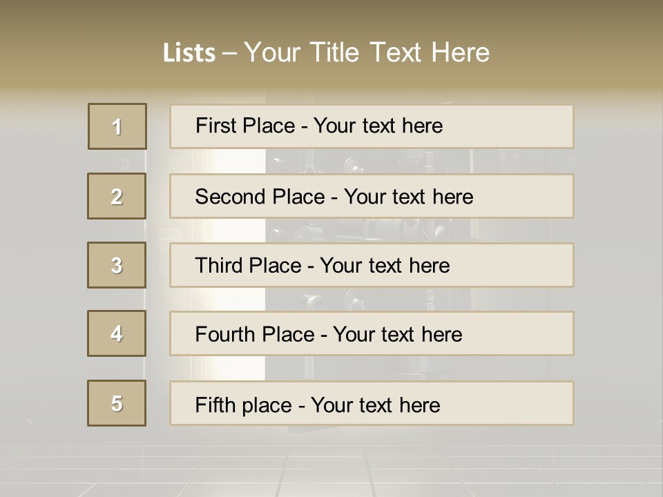 Safety Light Valuables PowerPoint Template