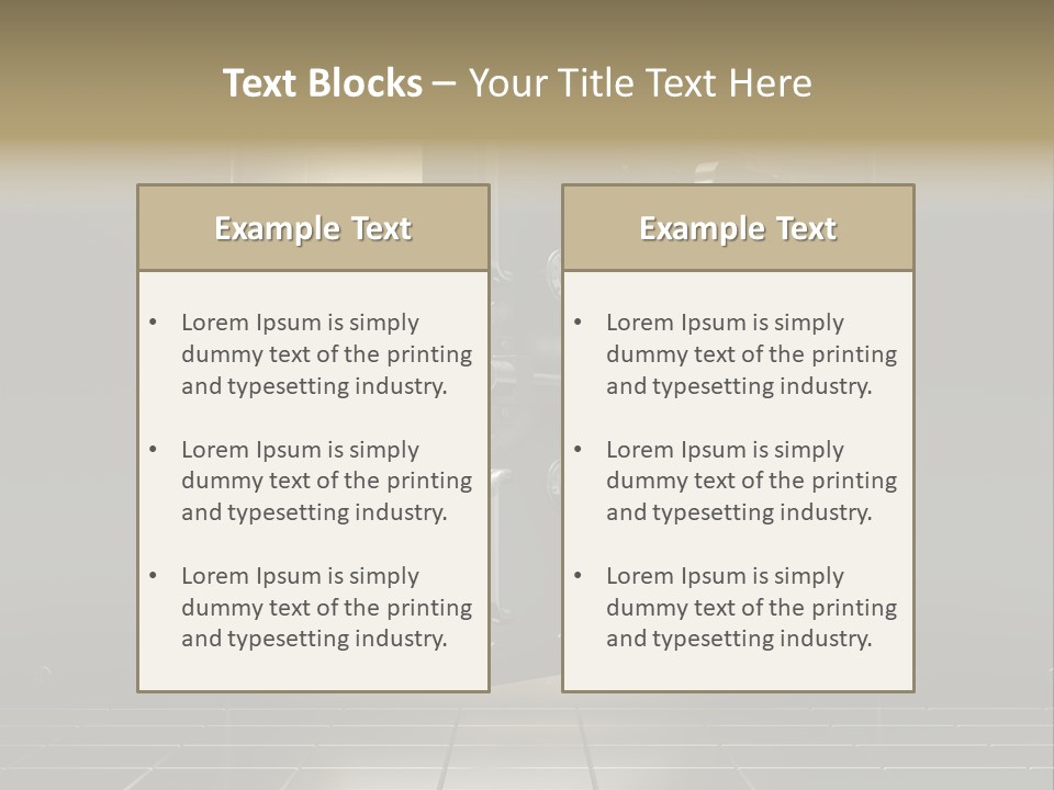 Safety Light Valuables PowerPoint Template