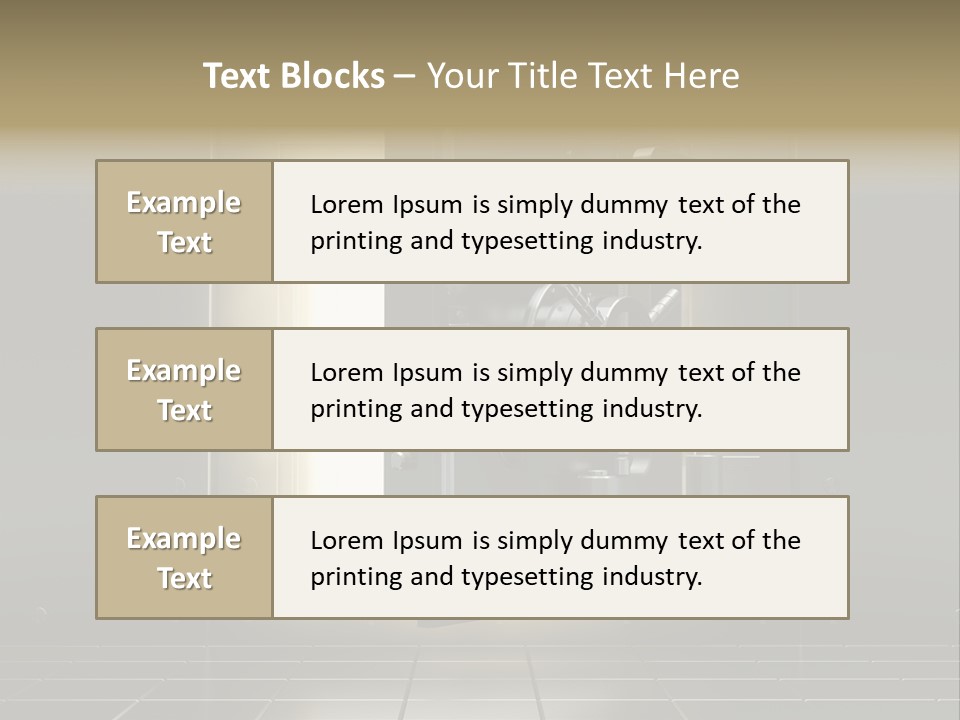Safety Light Valuables PowerPoint Template