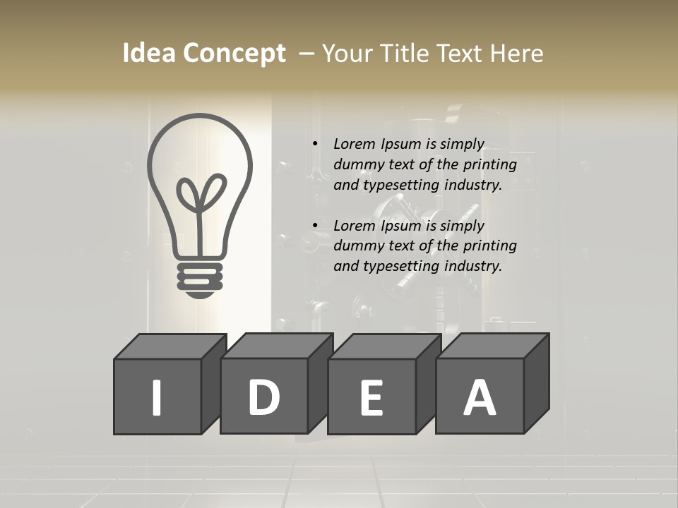 Safety Light Valuables PowerPoint Template