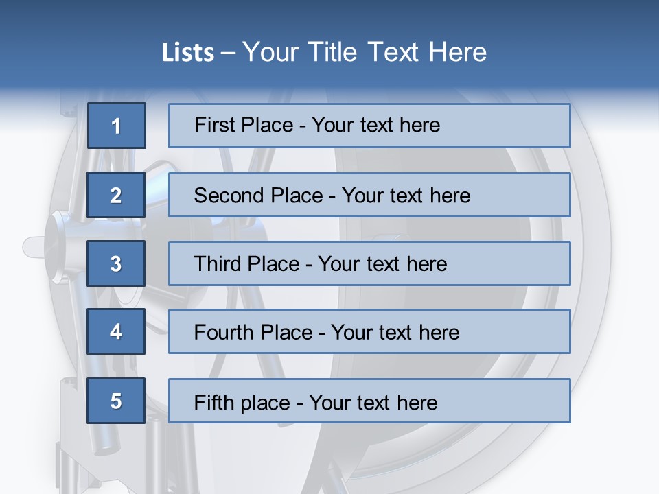 Sparen Safe Geheim PowerPoint Template