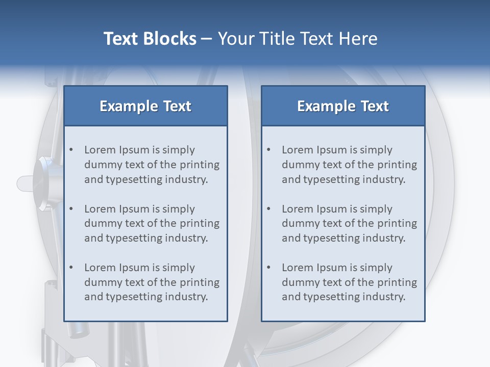Sparen Safe Geheim PowerPoint Template