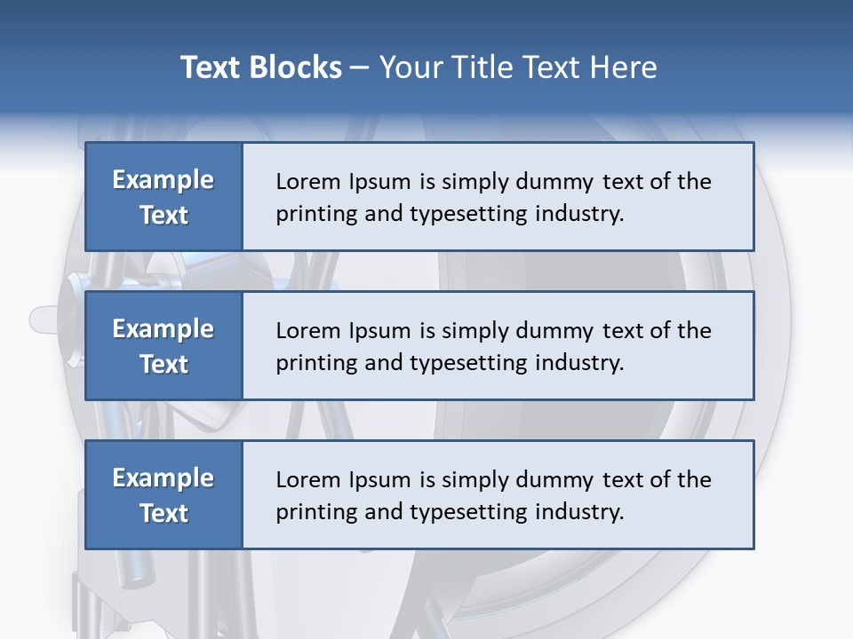 Sparen Safe Geheim PowerPoint Template