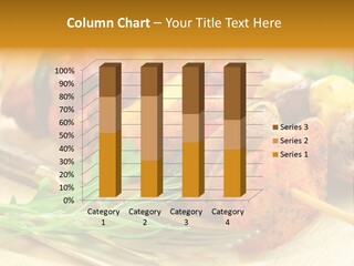 Braten Zucchini Grillfleisch PowerPoint Template