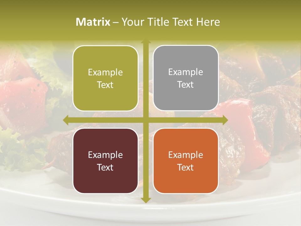 Grilled Fastfood Dinner PowerPoint Template