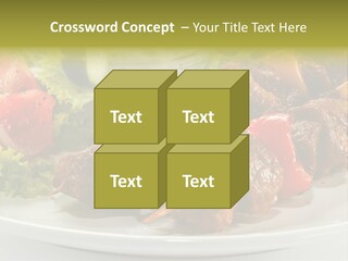 Grilled Fastfood Dinner PowerPoint Template