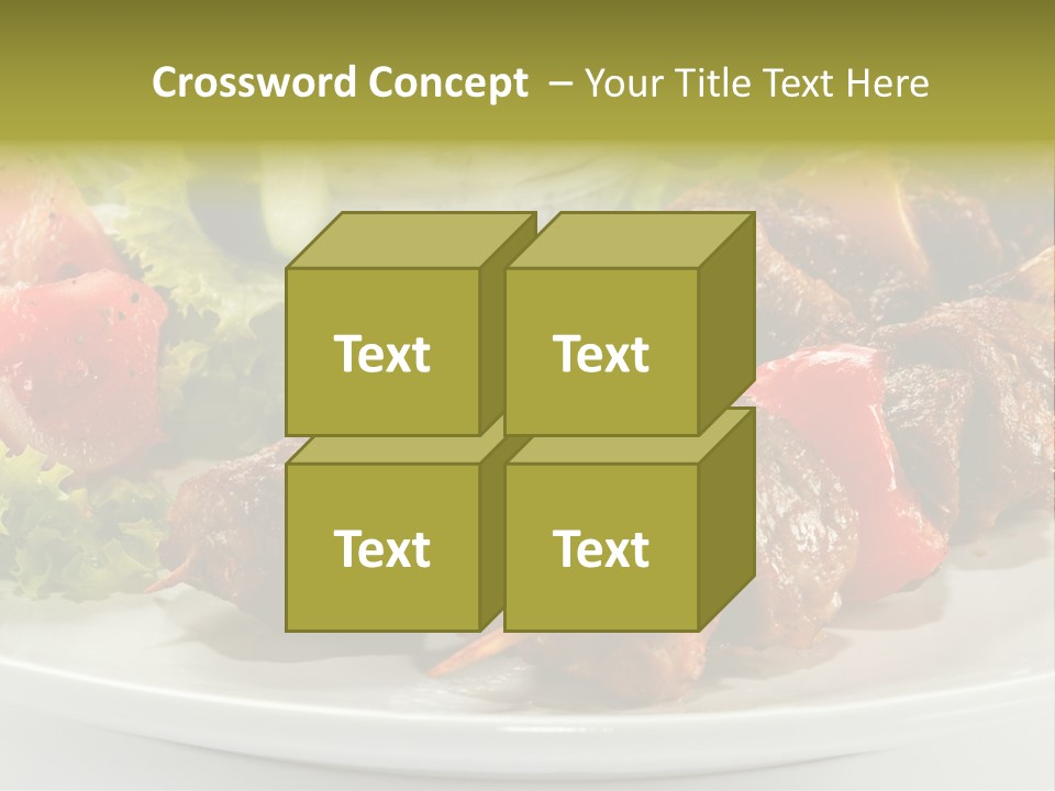 Grilled Fastfood Dinner PowerPoint Template