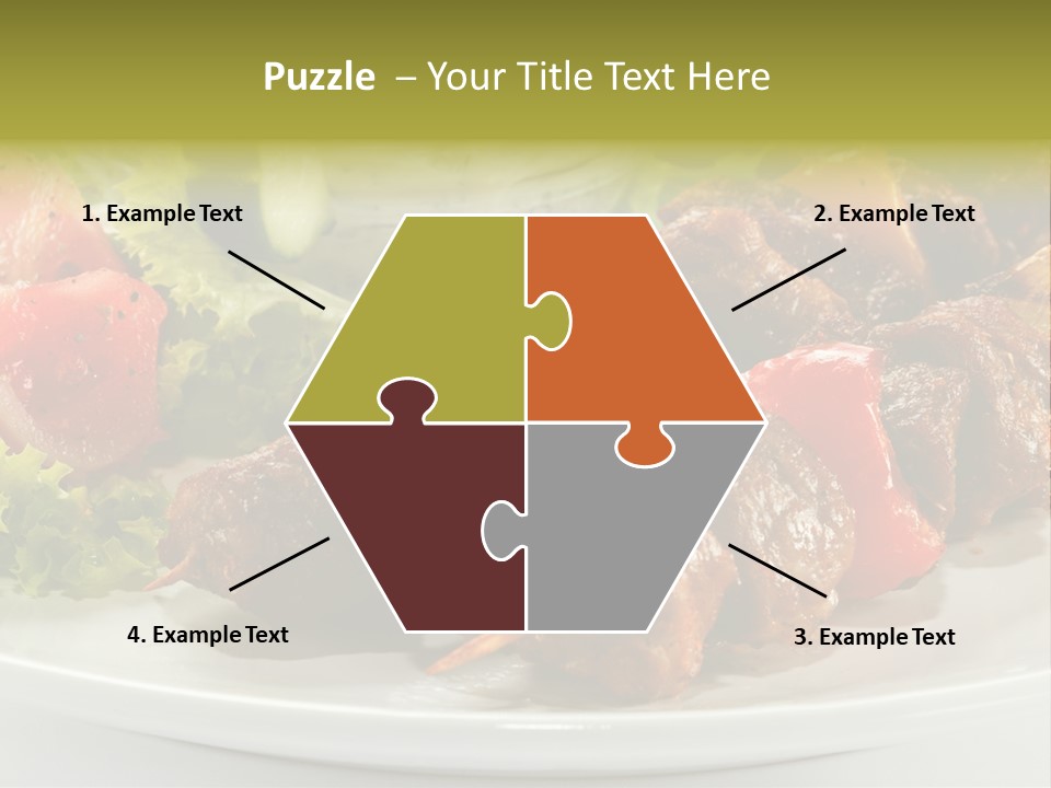 Grilled Fastfood Dinner PowerPoint Template