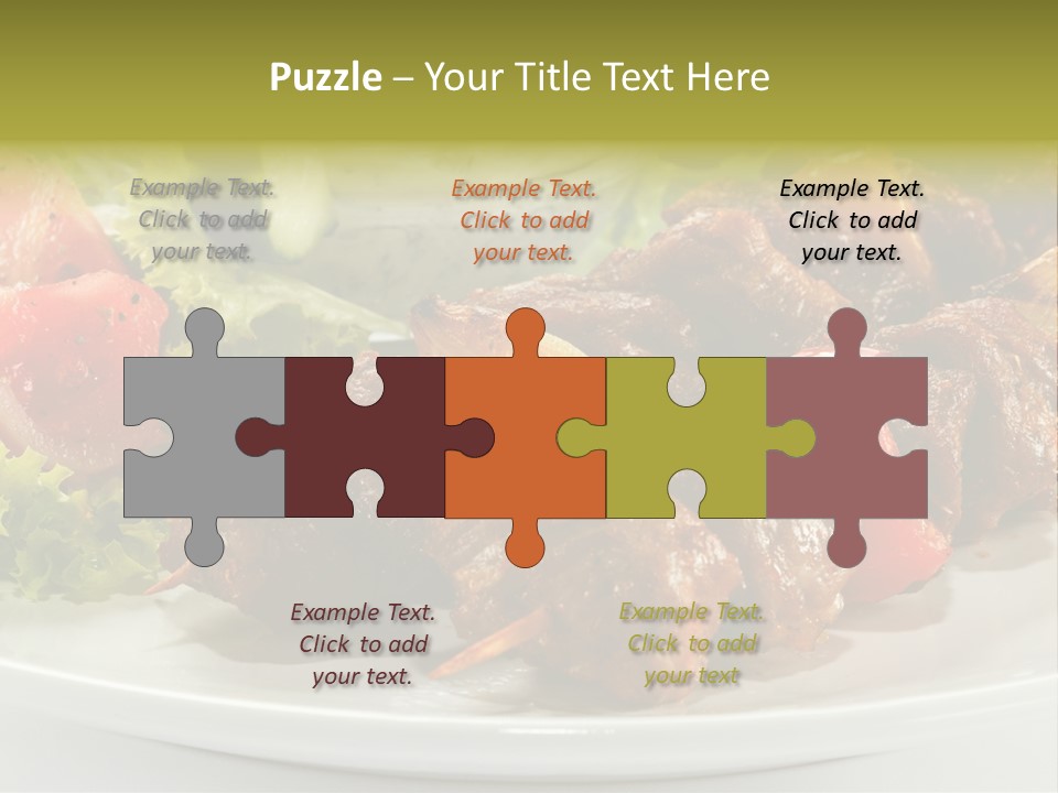 Grilled Fastfood Dinner PowerPoint Template